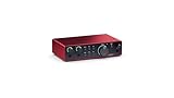 Focusrite Scarlett 2i2 4th Gen USB Audio Interface for Recording, Songwriting, Streaming and Podcasting — High-Fidelity, Studio Quality Recording, and All the Software You Need to Record