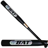 Steel Baseball Bat 2.7LBS Weighted for Youth and Adult 2" Barrel Heavy Duty Bats for Home, Black (32in)