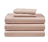 Split King Sheets for Adjustable Beds - 1000 Thread Count 5 Piece Sheets Set, 100% Egyptian Cotton, Sateen Weave, Cool Breathable & Soft, 2 Fitted Fits Upto 17" Deep Pockets - Sepia Rose