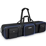 YOREPEK Tripod Carrying Case Bag 50.5", Durable Light Stand Bag with 2 Removable Padding, Photo Studio Equipment Case for Tripods, Monopods, Speaker Stands, Umbrellas, Gear, Mic Stand, Tent Pole