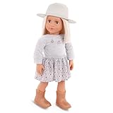 Our Generation – 18-inch Fashion Doll – Lifelike Hazel Eyes & Long Platinum-Blonde Hair – Equestrian Sweater Charms & Brim Hat – Pretend Play – Toys for Kids Ages 3 Years & Older – Abigale