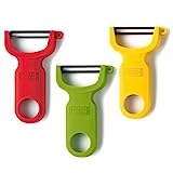 Kuhn Rikon 2784 3-Set Original Swiss Peeler, Red/Green/Yellow