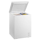 Kenmore 5 Cu. Ft. (143L) Convertible Chest Freezer/Refrigerator | Garage-Ready Manual Defrost | Balanced Hinge Stay-Open Lid | External Control Dial | White | For Basement Garage Shed Cottage