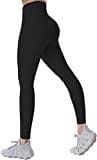 Sunzel Workout Leggings for Women, Squat Proof High Waisted Yoga Pants 4 Way Stretch, Buttery Soft Black