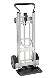 COSCO 4-in-1 Folding Series Hand Truck with Flat-Free Wheels