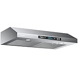 30 Inch Under Cabinet Range Hood with 900-CFM, 4 Speed Gesture Sensing&Touch Control Panel, Stainless Steel Kitchen Vent