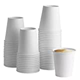 Amaxe Direct 1000 Pack - 8oz White Paper hot Cups l Disposable Coffee Cups l Fits with Coffee Cups Disposable Lids l Office Work Home to-Go (8 oz - 1000 Count)