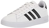 adidas Men's Grand Court 2.0, White/Black/White, 9.5