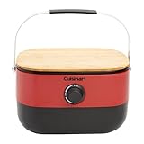 Cuisinart Venture Portable BBQ Grill, Propane Gas, Compact, Red (CGG-750C)