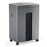 WOLVERINE 18-Sheet 60 Mins Running Time Cross Cut High Security Level P-4 Heavy Duty Paper/CD/Card Ultra Quiet Shredder for Home Office with 6 Gallons Pullout Waste Bin SD9611 (Grey ETL)