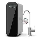 Waterdrop TSU 0.01μm Ultra-Filtration Under Sink Water Filter System, 3-Stage High Capacity, USA Tech, Smart Panel, No Waste Water, 2 Years Lifetime