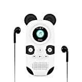 RUIZU 64GB MP3 Player for Kids, Cute Panda Portable Music Player MP3, Child MP3 Player with Bluetooth 5.3, Speaker, FM Radio, Voice Recorder, Alarm Clock, Stopwatch, Pedometer, Support up to 64GB