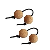 2 Pairs Rhythmic Ball Percussion,Cork Rhythmic Shakers Asalato Kashaka Balls,Adults Teenagers Asalato Percussion Instrument for Beginners for Party, Concerts