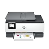 HP OfficeJet 8015e All-in-One Wireless Color Printer for Home Office, with Bonus 6 Months Free Instant Ink with HP+, Works with Alexa (228F5A) Grey