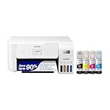 Epson EcoTank ET-2800 Wireless Color All-in-One Cartridge-Free Supertank Printer with Scan and Copy – The Ideal Basic Home Printer - White