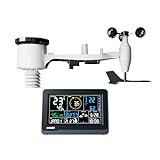 Ecowitt WS3900 Wi-Fi Weather Station Kit Indoor Outdoor, Includes Indoor 7.5'' LCD Large Display Console and WS69 Outdoor Sensor Array,915 MHz