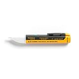 Fluke 1AC-A1-II VoltAlert Non-Contact Voltage Tester, Pocket-Sized, Voltage Detection Range 90 V to 1000 V AC, Audible Beeper, Silent Mode, Includes Batteries And 2 Year Warranty, CAT IV 1000 V Rating