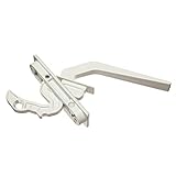 Window Hardware Company - White Double Dent Sash Lock with Screws - Locking Handles for Secure Windows - High Pressure Zinc Diecast #24.25 Locking Handle - Insect, Air and Light-Free Seal