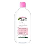 Garnier Micellar Water, Gentle and Hydrating Facial Cleanser & Makeup Remover, Suitable for Sensitive Skin, Vegan, Cruelty Free, Fragrance Free, 700ml