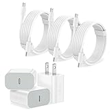 iPhone Charger Fast Charging【Apple MFi Certified】 3Pack USB-C Wall Charger Block with 6FT USB C to Lightning Cables for iPhone 14/14 Pro/14Pro Max/13/13 Pro/12/12 Pro/12 Pro Max/11/Xs Max/XR/X Type C