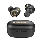 Monster Wireless Earbuds, Achieve 300 AirLinks Bluetooth Headphones Touch Control with Charging Case, Bluetooth Earbuds with Fast Charging for Sport