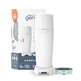 Diaper Genie Complete Diaper Pail System, White - AMAZON EXCLUSIVE - includes 4 Carbon Filters and 1 refill