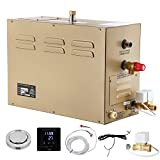 CGOLDENWALL 6KW Commercial Self-Draining Steam Generator Shower System Home Steam Bath Spa Generator 30 min to 12 Hours with Auto Drain 25~55 ℃ for Suitable Space Heating 6 m³/212 Cubic feet (6KW)