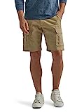 Wrangler Authentics Men's Classic Cargo Stretch Short, Grain Twill, 36