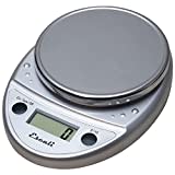 Escali Primo P115C Premium Kitchen Food Scale for Baking and Cooking, Lightweight and Durable Design, LCD Digital Display, Chrome