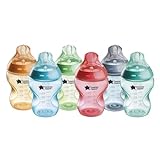 Tommee Tippee Natural Start Anti-Colic Baby Bottle, 9oz, 0 Months+, Slow-Flow, Breast-Like Nipple for a Natural Latch, Anti-Colic Valve, Pack of 6