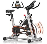 Exercise Bike, DMASUN Silent Magnetic Resistance Stationary Bike for Home with 350 LB Capacity, Workout Bike with Comfortable Seat Cushion, Digital Display with Tablet Holder