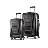 Samsonite Winfield 2 Fashions 2-Piece Hardside Spinner (20/28) Luggage Set, Brushed Anthracite