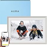 Aura Carver 10.1" WiFi Digital Picture Frame | The Best Digital Frame for Gifting | Send Photos from Your Phone | Quick, Easy Setup in Aura App | Free Unlimited Storage | (Clay with White Mat)