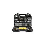 DEWALT Mechanics Tools Kit and Socket Set, 1/4" & 3/8" Drive, SAE, 108-Piece (DWMT73801)