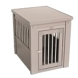 New Age Pet ECOFLEX Dog Crate End Table with Spindles; Grey Small, EHHC405S-ROCKY