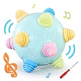 VANLINNY Baby Toys for Toddlers, Bumble Ball for Babies, Crawling Sensory Music Shake Preschool Ball, Dancing Interactive Sounds Infants Toy for Bouncing Learning, Ideal Xmas Gift for Boys Girls