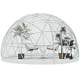 Garden Dome Igloo Bubble Tent House Outdoor 9.5ft/12ft, Dome Tents with TPU Cover and Reinforced PC Tube, Weatherproof Greenhouse Garden Bubble Tent,ф9.5ft