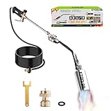 Propane Torch Weed Burner Kit, ETOOLAB Weed Torch Output 1,800,000 BTU with Self Igniter Blow Torch with 9.8FT Hose for Flame Torch Weeds, Roof Asphalt, Ice Snow, Road Marking, Garden Torch