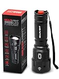 GearLight High-Powered LED Flashlight S1200 - Mid Size, Zoomable, Water Resistant, Handheld Light - High Lumen Camping, Outdoor, Emergency Flashlights