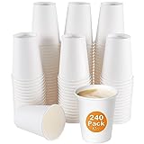 WUHUIXOZ 240 Pack 12oz Disposable Paper Cups, Paper Coffee Cups,Hot/Cold Beverage Drinking Cups