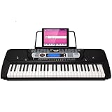 RockJam 54-Key Portable Electronic Keyboard with Interactive LCD Screen & Includes Piano Maestro Teaching App with 30 Songs