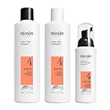 Nioxin Scalp + Hair Thickening System 4 - Hair Thickening System for Colored Or Dry Damaged Hair with Progressed Thinning, Full Size (Packaging May Vary)