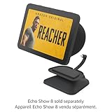 Echo Show 8 (3rd Gen) Adjustable Stand with USB-C Charging Port | Charcoal