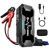 COSSIFTW Car Jump Starter - Power Up Your Journey with 3000A Charger for Gas and Diesel Engines - Portable Battery Pack for Car Trucks Motorcycles SUVs and Boats Versatile and Safe Automotive Booster