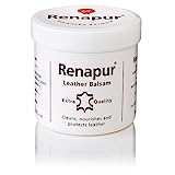 Renapur Leather Balsam, Natural Conditioner, Protector and Restorer — for Leather Furniture, footwear, Purses & Bags, Car interiors & Bikes, Saddlery & Tack. (6.7 fl oz + Applicator Sponge)