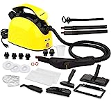 Waitbird Steam Cleaner, Multipurpose Powerful Steamer with 21 Accessories, Portable Handheld Steam Mop with 38OZ Tank, Natural Cleaning for Home Use, Floor, Grout, Tile, Couch, Carpet, Car,Yellow