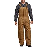 Dickies Men's Premium Insulated Duck Bib All, Brown Duck, X-Large Tall