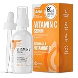 All Natural Advice Vitamin C Serum 60mL | 20% Vitamin C Face Serum Solution with Organic Botanicals, Hyaluronic Acid & Vitamin E | UV-Shielding Glass Bottle, Spray & Dropper | Canadian Skin Care