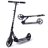 Aero A180 Kick Scooter for Kids 8-12, Teens and Adults. Commuter Adult Scooters with Shock Absorption, Lightweight, Foldable and Height Adjustable