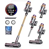 Cordless Vacuum Cleaner, 550W 45Kpa Cordless Vacuums with Touch Screen, Up to 60Mins, Wall Mount Charging, Self-Standing Vacuum Cordless for Home with 1.5L Cup for Pet Hair Carpet Hardwood Floor